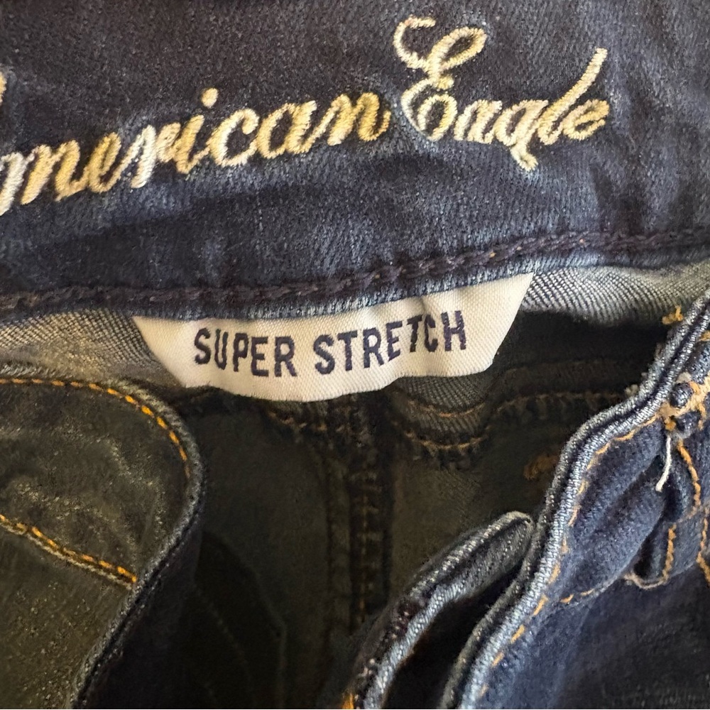 đź’™American Eagle Blue Jeggings with Distressed Details - Picture 5 of 7